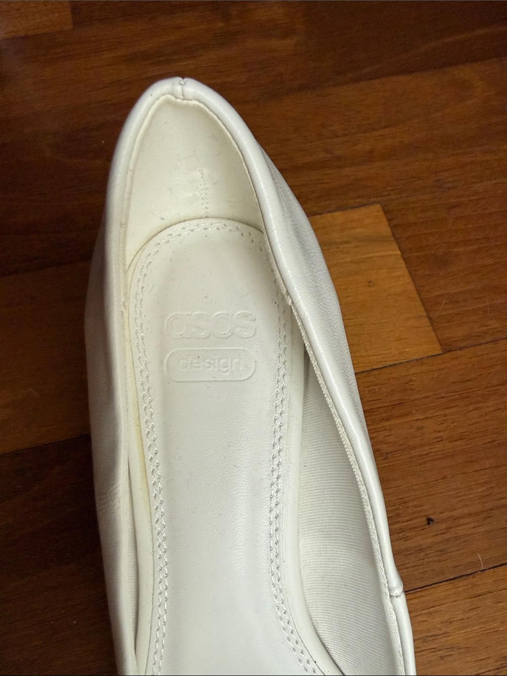 ASOS White Pointed Toe Women's Heels - Picture 9 of 10